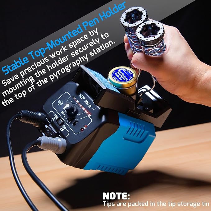 WEP 939-III Dual Pen Wood Burning Kit 34-in-1 - Image 7