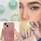 3000Pcs Self Adhesive Pearls and Rhinestones Stickers, Stick on Rhinestone Hair - Image 7