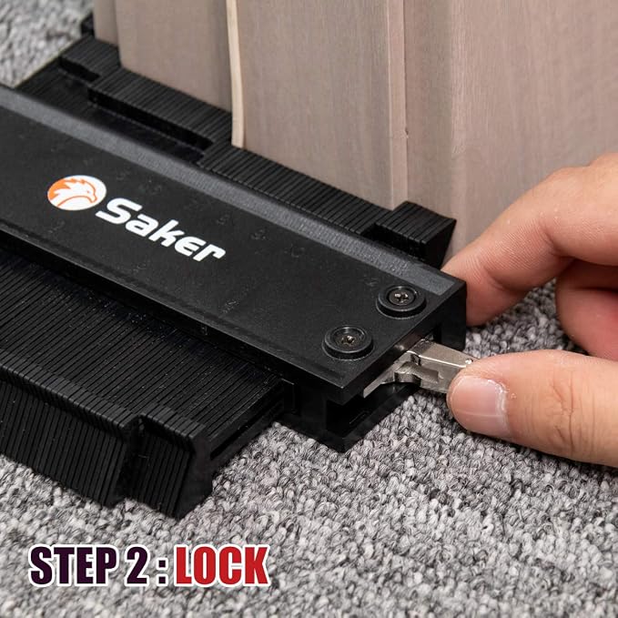 Saker Contour Gauge Profile Tool- Adjustable Lock-Precisely Copy Irregular - Image 6