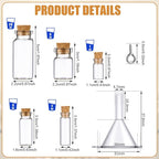 Sherli 45 Pcs Mini Tiny Glass Jars Small Bottles - Image 2