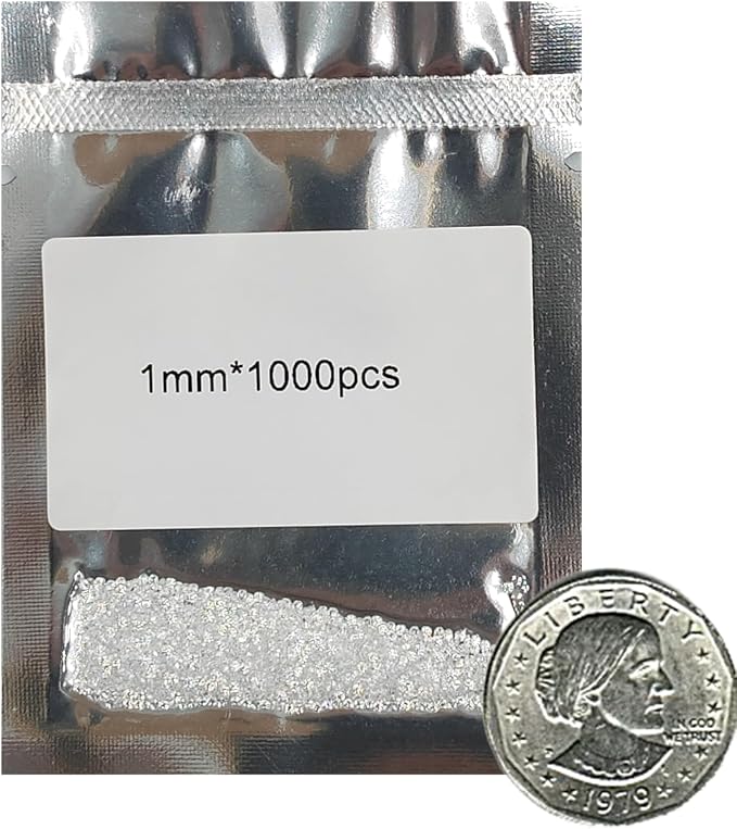 Cubic Zirconia Gemstones - 1mm 1000pcs crystal dimond Bulk Round Machine-Cut by HUMYCC