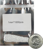 Cubic Zirconia Gemstones - 1mm 1000pcs crystal dimond Bulk Round Machine-Cut by HUMYCC