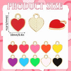 MARFOREVER 120 Pcs Heart Charms - Image 2