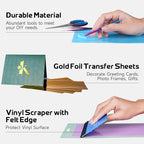 GO2CRAFT Accessories Bundle, Folded Card Stock, Card Mat, Weeding Tools - Image 4