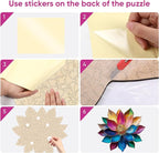 Wooden Puzzles for Adults, Lotus Flower Jigsaw Puzzles 5MM, 200 Pieces Unique - Image 8
