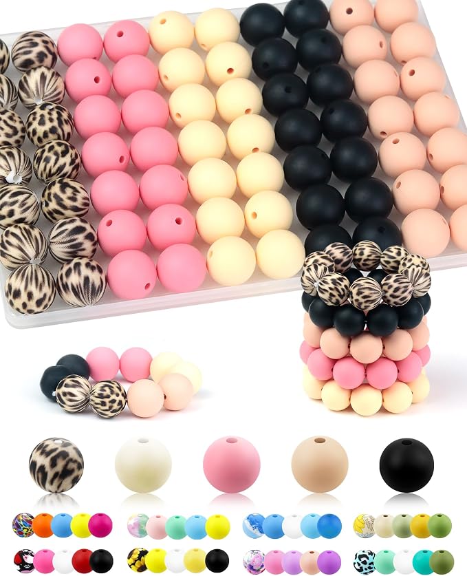 100PCS FIVEIZERO Silicone Beads by FIVEIZERO