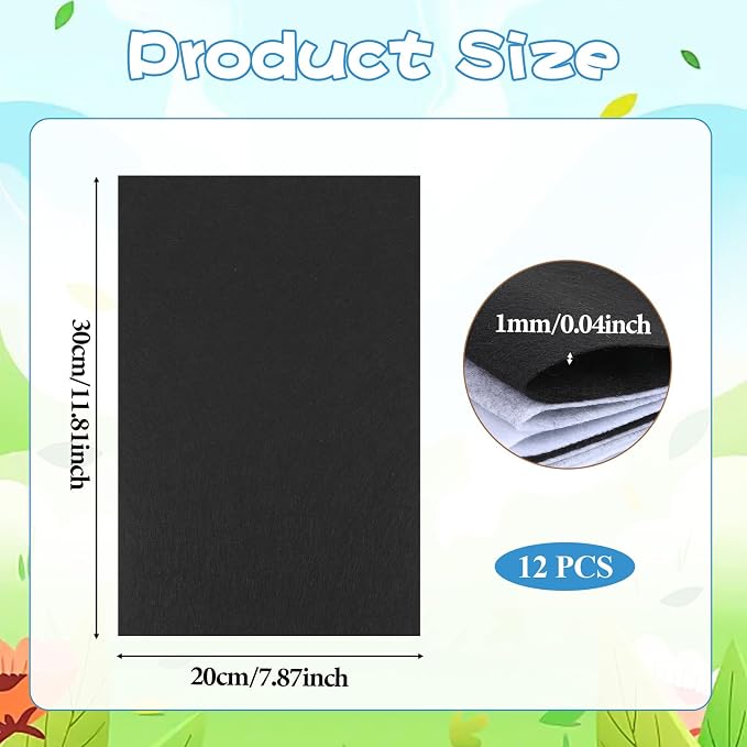 12 Pcs Felt Sheets - Image 2