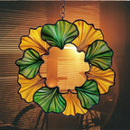 Ginkgo Wreath Acrylic Suncatcher Stained Glass Effect Window Car Hanging - Image 7