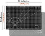 Ecraft Self Healing Cutting Mat 18x12 Inch A3, 5-Ply Double Sided Rotary - Image 2