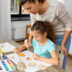 COCHIE DIY 3D Turkey Thanksgiving Wood Crafts to Paint, Paintable Unfinished - Image 4