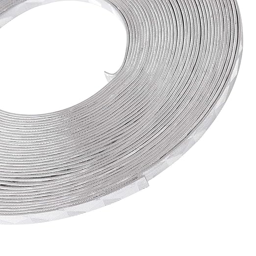 Fashewelry 32.8 Feet 5mm Aluminum Flat Artistic Wire Silver Bendable Metal - Image 3