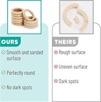 Mr. Pen- Wooden Rings, 10 Pack, Wooden Rings - Image 4