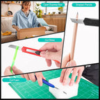 24 Pack Box Cutter Retractable, Utility Knife - Image 6