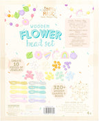 Story Magic Wooden Flower Bead Set, Over 300 Large Hole Wood Beads & Charms - Image 8