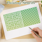 Texture Stencils for Crafts Reusable 16Pcs Stencils | DIY Art Painting Stencil - Image 6