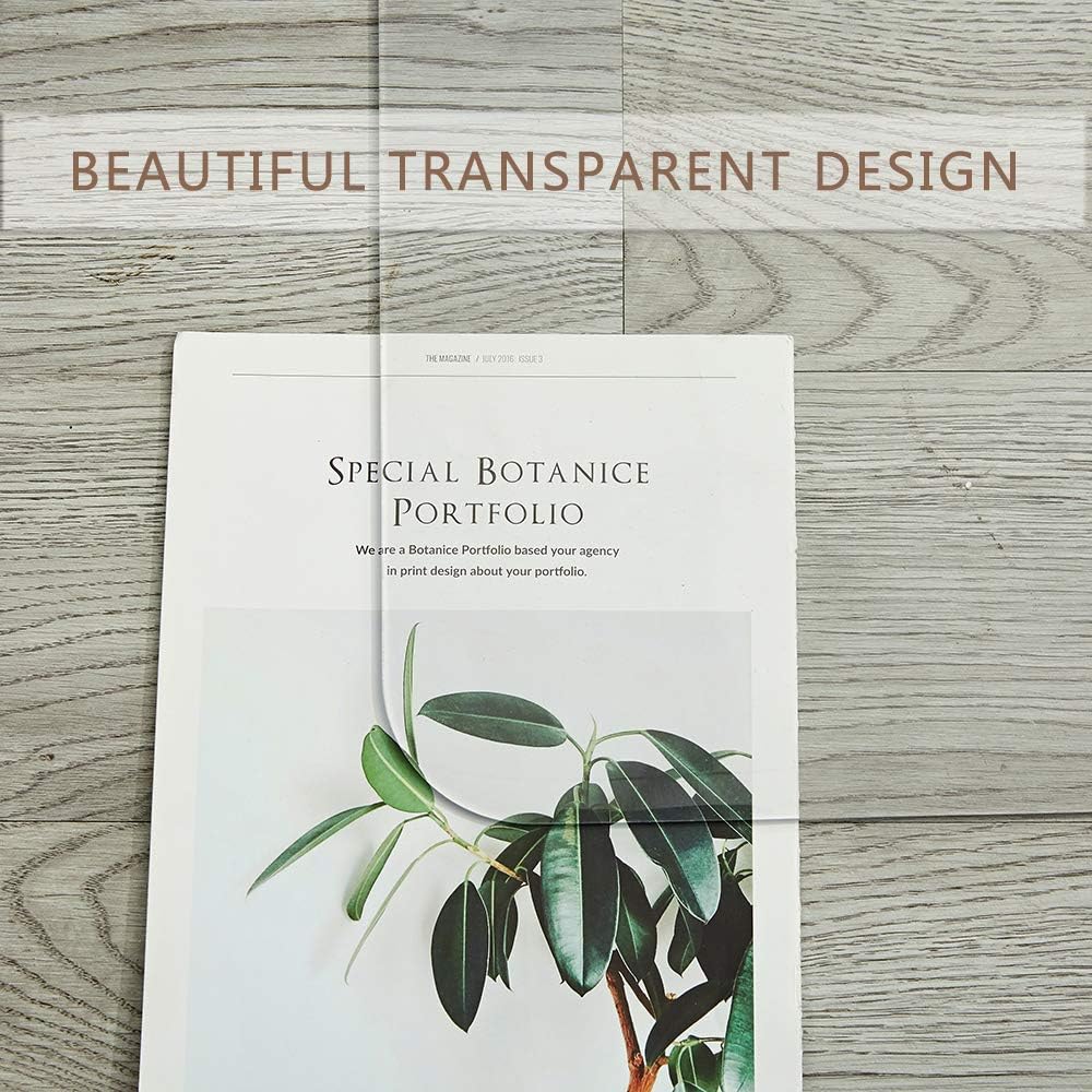 Office Chair Mat for Hardwood Floor, 1/8" Thick 46”x 60” Crystal Clear Hard Floor Chair Mat, Transparent Floor Protector Mat Flat Without Curling