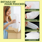 200PCS Cushion Foam Pouches, Moving Packaging Supplies - Image 5