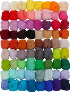 Coitak 72 Colors Fibre Wool Yarn Roving by Coitak