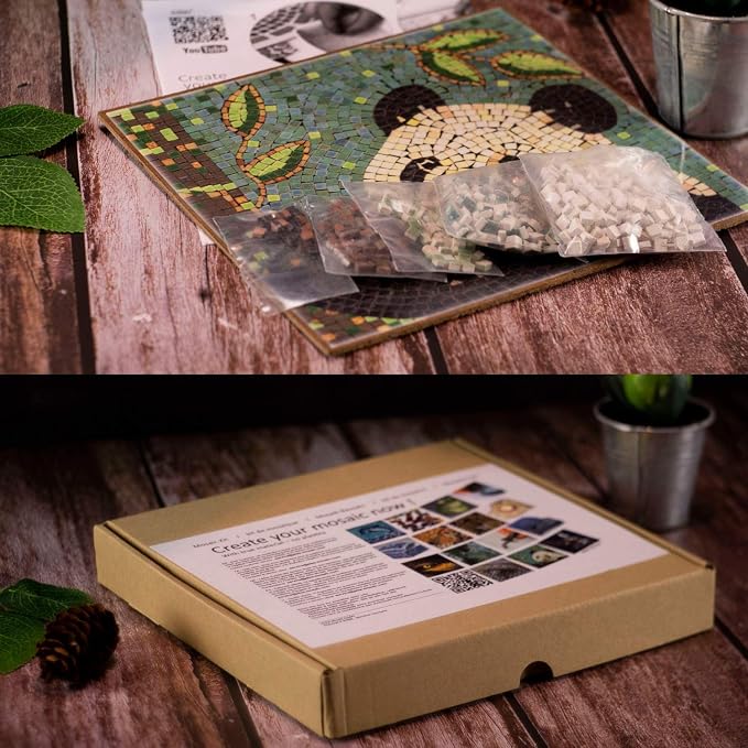 Adult Mosaic Crafts Project Kits: Get Creative and Have Fun, Square 7inch Dog - Image 3