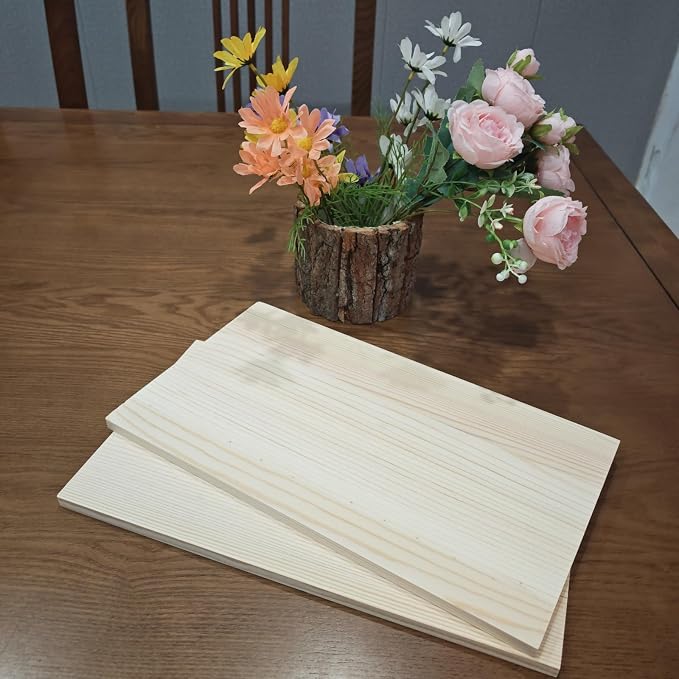 2PCS Rectangle Wood Boards Unfinished Wood Blocks - Image 6