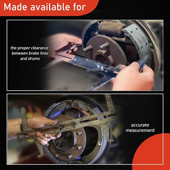RAMATA Adjusting Brake Shoes and Installing Drum/Brake Resetting Gauge/Brake - Image 6
