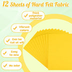 NEBURORA 12 Pcs 2mm Thick Stiff Felt Sheets - Image 5