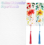 Skyygemm 100 Pcs Watercolor Paper Blank Bookmarks - Image 2