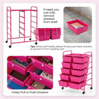 BECOMFORT 10-Drawer Rolling Cart - Image 4