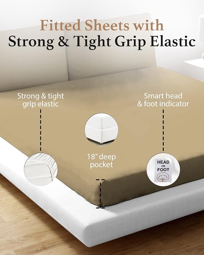 Good Sleep Bedding King Size Fitted Sheet - Image 4