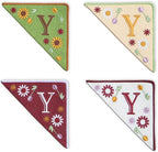 Personalized Embroidered Corner Mark, 4 Pack, Finished Initial Felt Bookmark by Unknown