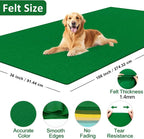 XSEINO Emerald Green Large Felt Fabric 108" X 36 ", 1.4 mm Thick Soft Felt - Image 2