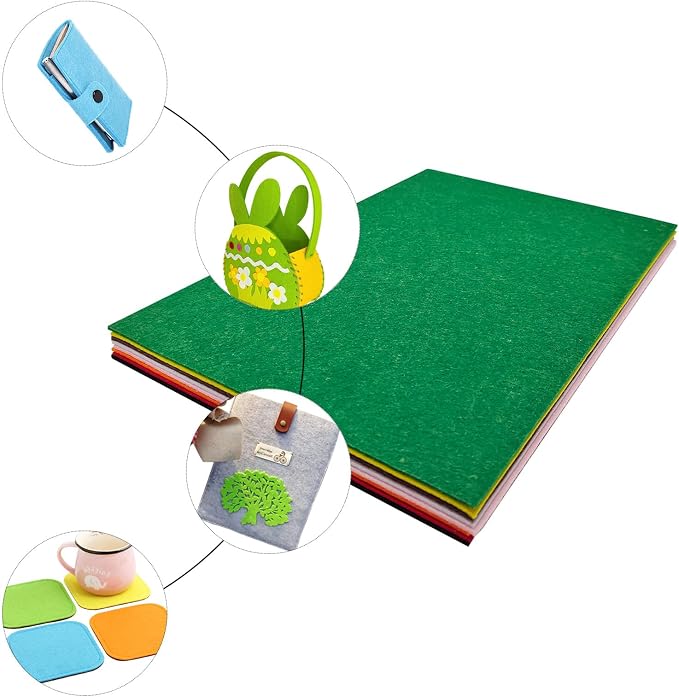 Jtnohx Stiff Felt, 2mm Thick Felt Sheets - Image 2