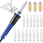 Honoson 19 Pieces Electric Hot Knife Cutter Tool, 14 Blades, 3 Chuck Sleeves by Honoson