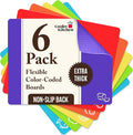 Extra Thick Flexible Plastic Cutting Board Mats, BPA Free, Non-Slip Waffle Back by CoolerKitchen