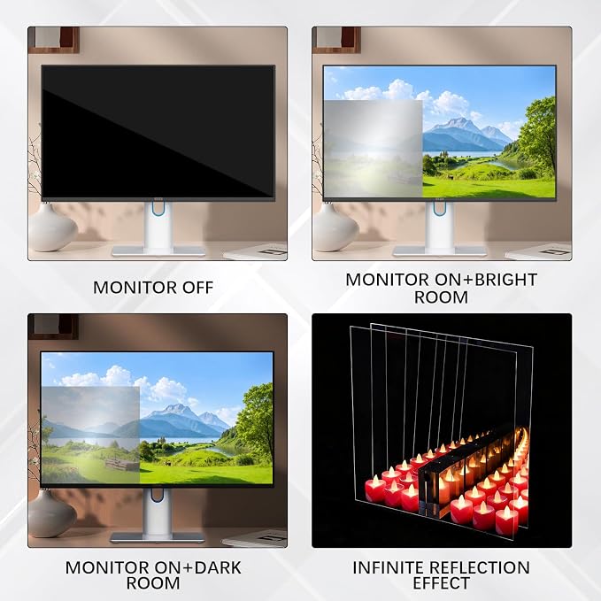 6 Pcs Acrylic Two Way Mirror Sheets - Image 4