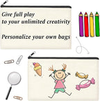 ZeeDix Canvas Zipper Pouch Bulk – 8.3 x 5 Inches Cotton Canvas Pouches - Image 5