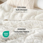 Drewin Weighted Blanket for Adults Queen Size 15 lbs, Soft Fuzzy Jacquard - Image 3