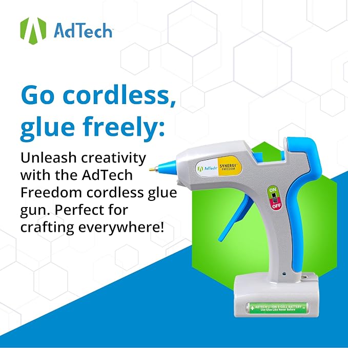 AdTech Freedom Cordless Hot Glue Gun – Rechargeable 25W Glue Gun - Image 6