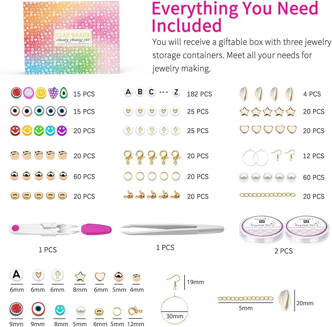 Sistenia Bracelet Making Kit, Friendship Bracelet Kit - Image 3