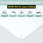 Beeveer Polycarbonate Clear Plastic Sheet 1 Pcs 60" x 144" Flexible Sheet Panels - Image 3