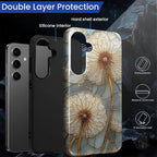 for Samsung Galaxy S25 Plus Case, Dandelion Stained Glass Pattern Glossy 2 in 1 - Image 3