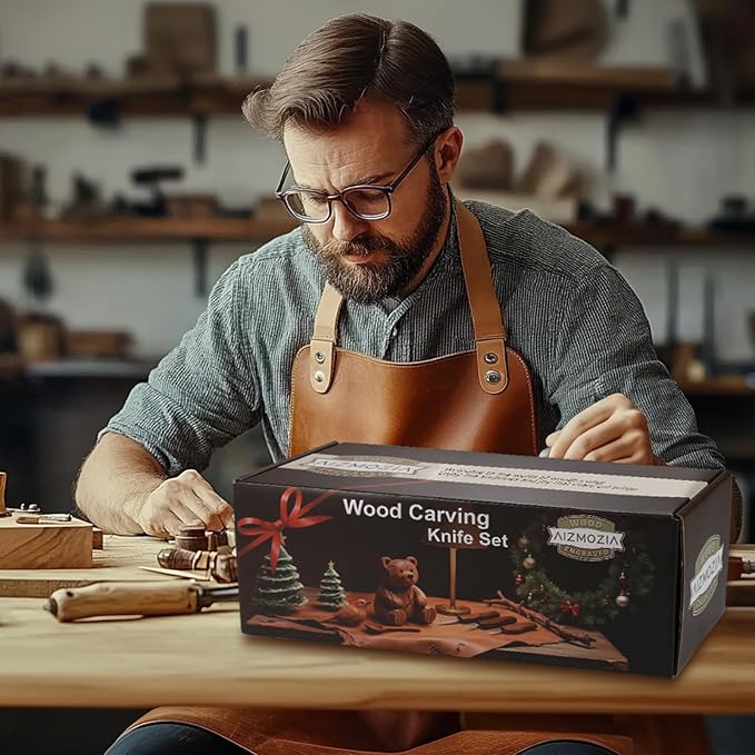 Wood Carving Kit for Beginners – 25pcs Whittling Knife Kit Wood Carving Tools - Image 7