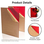 Red Acrylic Sheets 8 * 12 inch 1/8" Thick Red Transparent Cast Acrylic - Image 3