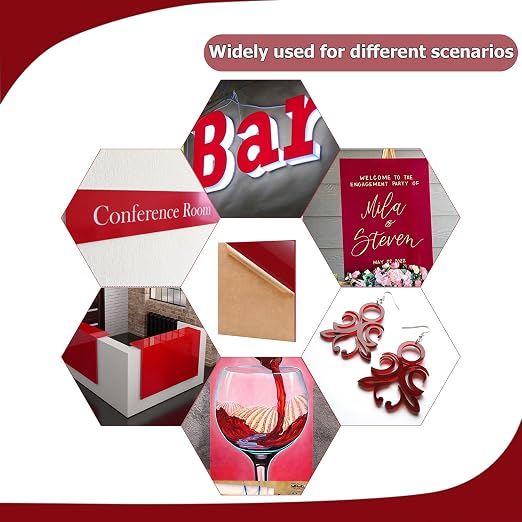2 Pack 16'' x 20'' Opaque Red Acrylic Sheet, 3mm Thick Acrylic Plastic Sheet - Image 6