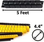 Electriduct 4.4 Inch Heavy Duty Spiral Wrap HDPE Flexible Plastic Cable Sleeve - Image 3