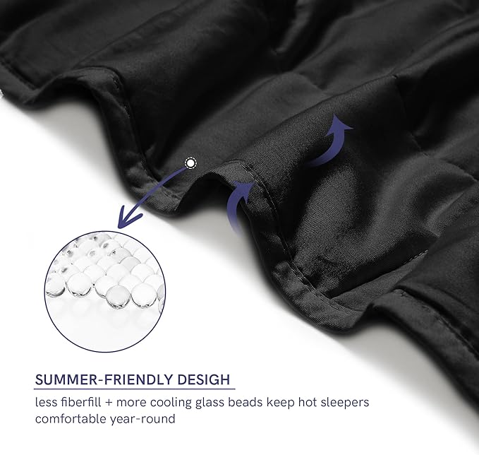 YnM 12lbs Weighted Blanket for Adults, Cotton Heavy Bed Throw Blanket - Image 4
