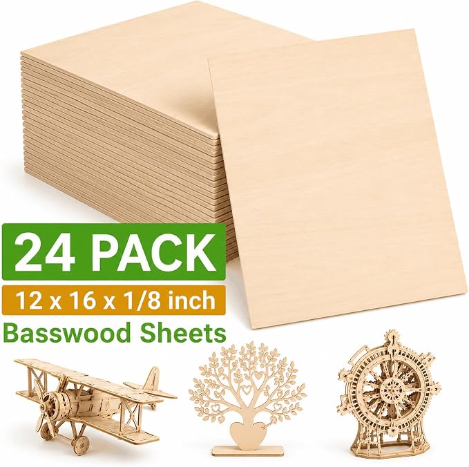 3mm Basswood Sheets 1/8 Inch - Image 2