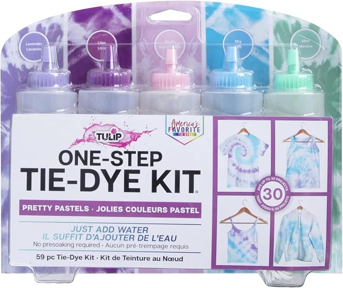 Tulip Fabric Dye Kits 44463 Fdy Lg Pretty Pastels 2/6, As Detailed by Tulip