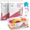8 LBS Silica Gel Flower Drying Crystals, Reusable Color Indicating Flower by Viktairy