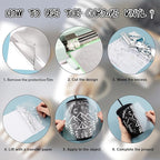 Vinyl Frog Glossy Chrome Mirror Craft Adhesive Vinyl Roll Chrome Mirror Silver - Image 4